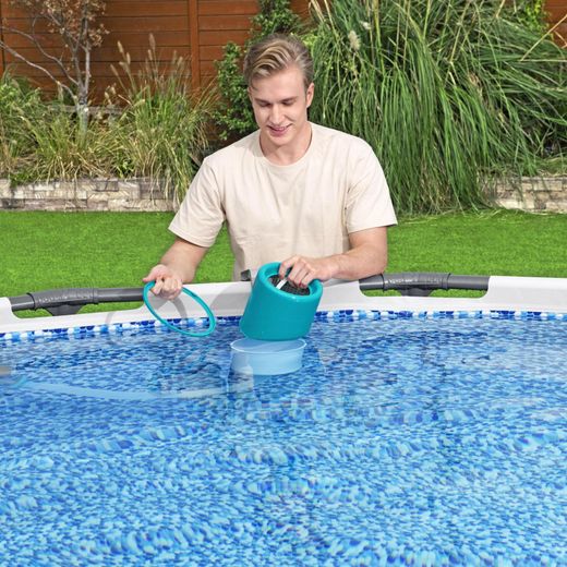 Kit de Maintenance Deluxe AquaClean Bestway pour Piscines avec Perche et Nettoyeur de Fond
