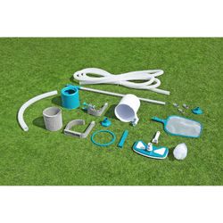 Kit de Maintenance Deluxe AquaClean Bestway pour Piscines avec Perche et Nettoyeur de Fond