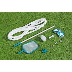 Kit de Nettoyage pour Piscine Bestway AquaClean avec Perche 279 cm et Nettoyeur de Fond