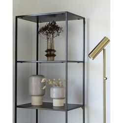 Lámpara de pie, 25 x 25 x 150 cm, de acero en dorado | Colección  París