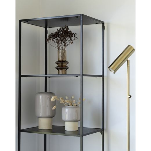 Lámpara de pie, 25 x 25 x 150 cm, de acero en dorado | Colección  París