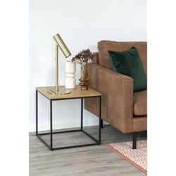 Lampada da tavolo, 20 x 20 x 47 cm, in acciaio dorato | Collezione Parigi