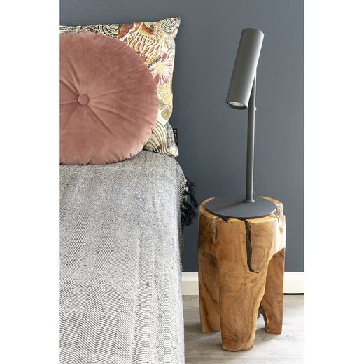 Lampada da tavolo, 20 x 20 x 47 cm, in acciaio nero | Collezione Parigi