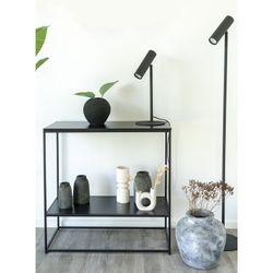 Lampada da tavolo, 20 x 20 x 47 cm, in acciaio nero | Collezione Parigi