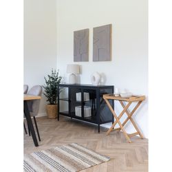 Lampada da tavolo, 30 x 30 x 46 cm, in ceramica sabbia | Collezione Croft
