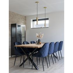 Lampada da soffitto, 6 x 6 x 28 cm, in acciaio dorato | Collezione Parigi