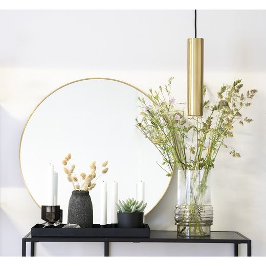 Lampada da soffitto, 6 x 6 x 28 cm, in acciaio dorato | Collezione Parigi