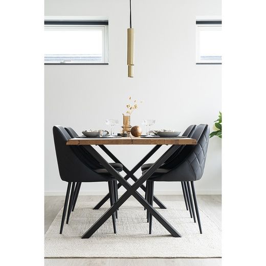 Lampada da soffitto, 6 x 6 x 28 cm, in acciaio dorato | Collezione Parigi