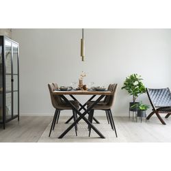 Lampada da soffitto, 6 x 6 x 28 cm, in acciaio dorato | Collezione Parigi