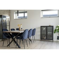 Lampada da soffitto, 6 x 6 x 28 cm, in acciaio nero | Collezione Parigi