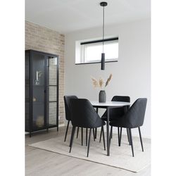 Lampada da soffitto, 6 x 6 x 28 cm, in acciaio nero | Collezione Parigi