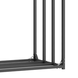 Leñero Exterior Gardiun 143x70x145 cm - Caja de Leña de Acero Galvanizado con Cubierta Impermeable, Lona Protectora y Soporte Inferior para Almacenamiento Seguro al Aire Libre