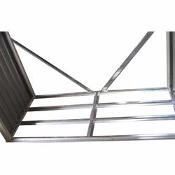 Leñero Metálico Exterior Gardiun Holman 75x182x160 cm - 1,37 m² en Acero Galvanizado Verde, Ideal para Jardín y Almacenamiento de Leña
