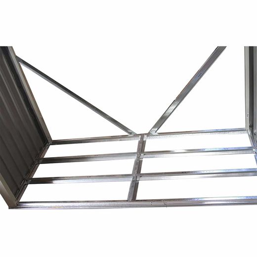 Leñero Metálico Exterior Gardiun Holman 75x182x160 cm - 1,37 m² en Acero Galvanizado Verde, Ideal para Jardín y Almacenamiento de Leña