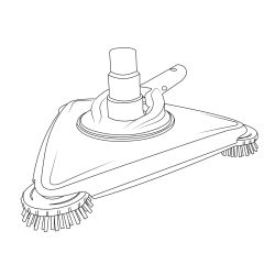 Manueller dreieckiger Poolreiniger Kokido Revolution für Betonpools