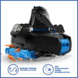 Automatischer Poolreinigungsroboter mit Akku 90 min Kokido Delta 200 RX mit Walze, ohne Kabel