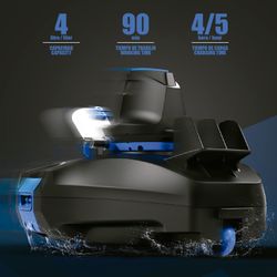 Automatischer Poolreinigungsroboter mit Akku 90 min Kokido Delta 200 RX mit Walze, ohne Kabel