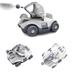 Robot de nettoyage de piscine Kokido Manga X, batterie, plastique gris, 90 min