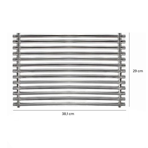 Lote 2 parrillas Weber para Spirit 210 y Genesis, acero inoxidable 38,1x29x2 cm