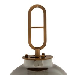 Lampada da tavolo, Ø22 x 64 cm, in vetro grigio
