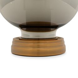 Lampada da tavolo, Ø22 x 64 cm, in vetro grigio