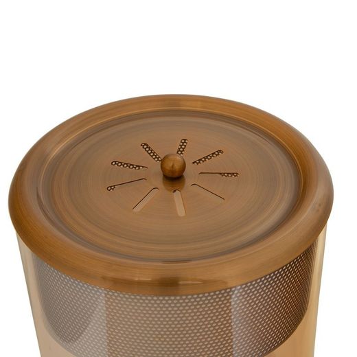 Lámpara de mesa, Ø24 x 40 cm, de vidrio smoky