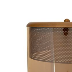 Lámpara de mesa, Ø24 x 40 cm, de vidrio smoky