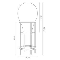 Lampada da terra in vetro | Collezione Hatann