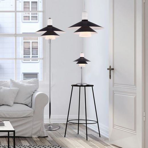 Lámpara de techo, Ø20 x 160 cm, de Vidrio marrón  | Colección Coffee