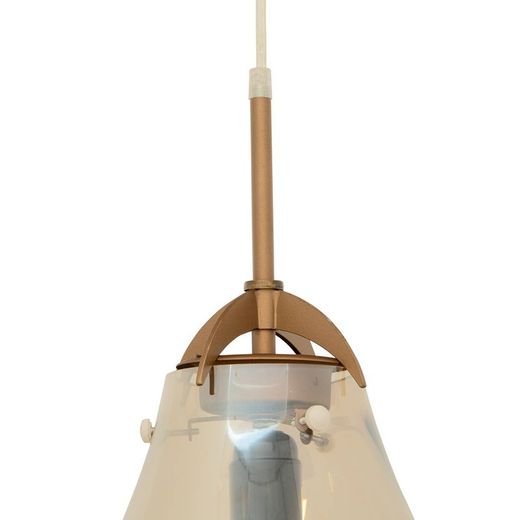 Lámpara de techo, Ø23 x 160 cm, de vidrio champagne  | Colección Panist