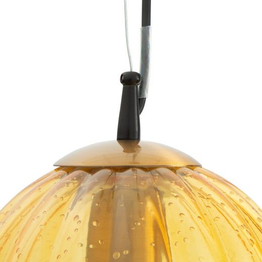 Lámpara de techo, Ø23 x 160 cm, de vidrio ámbar  | Colección Manict