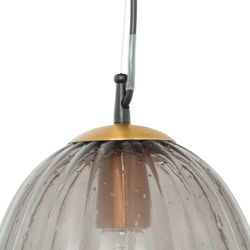 Lámpara de techo, Ø23 x 160 cm, de vidrio smoky  | Colección Hatann