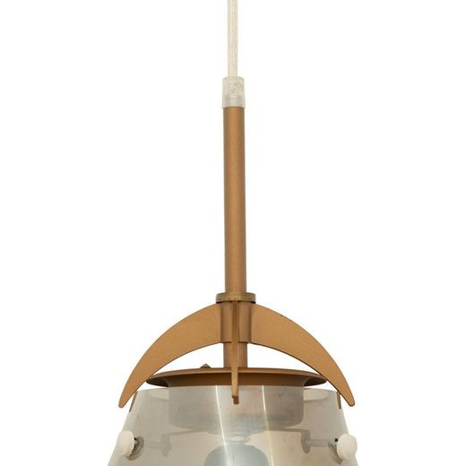 Lampada a sospensione, Ø23 x 160 cm, in vetro fumé | Collezione Panist