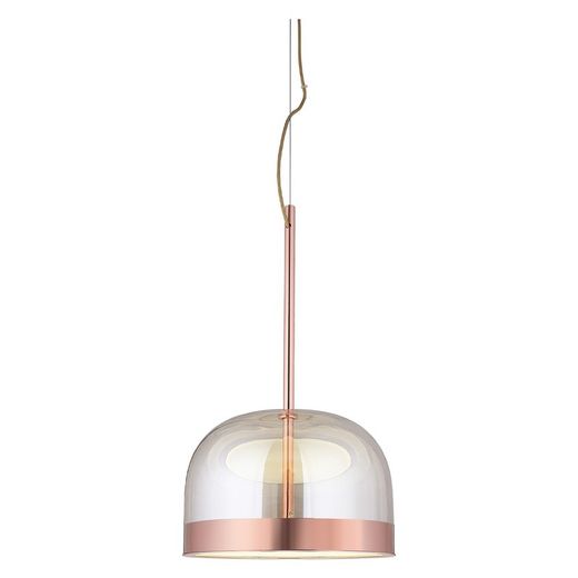 Lampada da soffitto, Ø36 cm, in vetro oro rosa | Collezione Raychel