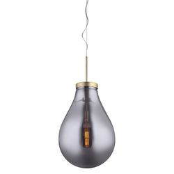 Lámpara de techo, Ø50 x 80 cm, de vidrio smoky   | Colección Hatann