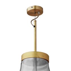 Lampada a sospensione, Ø50 x 80 cm, in vetro fumé | Collezione Hatann