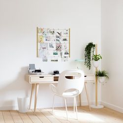 Porta-pianta, 44,5 x 44,5 x 139 cm, in legno bianco | Collezione Floristand