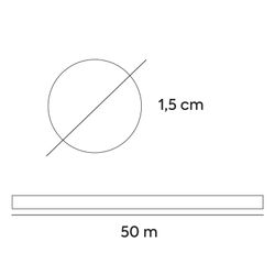 Manguera Gardena Classic 50 m, 15 mm, 22 bares, sin metales, resistente a UV