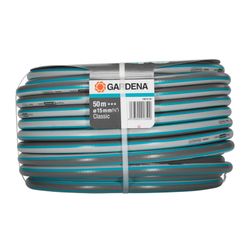 Manguera Gardena Classic 50 m, 15 mm, 22 bares, sin metales, resistente a UV