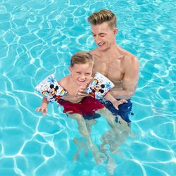 Braccialetti Gonfiabili per Bambini Bestway Mickey Mouse 17x12 cm Doppia Camera