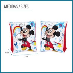 Braccialetti Gonfiabili per Bambini Bestway Mickey Mouse 17x12 cm Doppia Camera