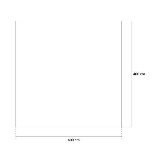 Schutzmatte Gre für runde Pools 350-400 cm, weißer Polyester