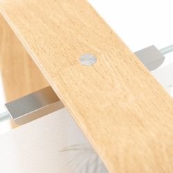 Marco de fotos, 19 x 24 x 5 cm, de madera de haya y cristal en natural claro | Colección Bellwood