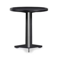 Tavolino, Ø45 x 45 cm, in legno nero | Collezione Little Oslo