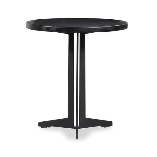 Tavolino, Ø45 x 45 cm, in legno nero | Collezione Little Oslo