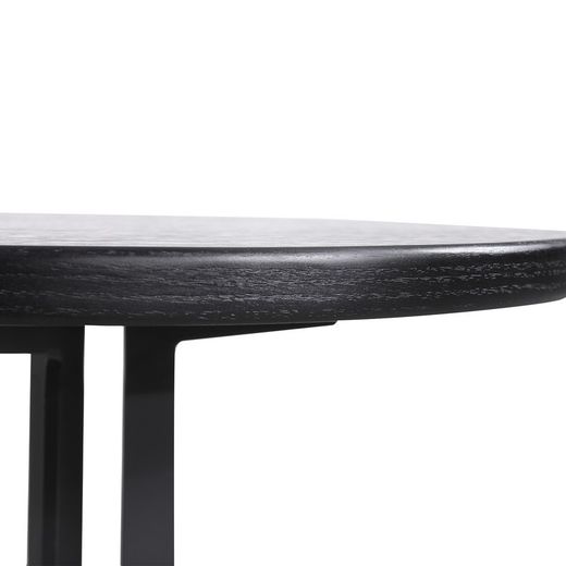 Tavolino, Ø45 x 45 cm, in legno nero | Collezione Little Oslo