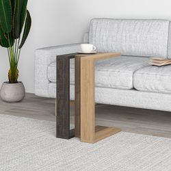 Mesa auxiliar, 30 x 40 x 57 cm, de madera en marrones | Colección Macha