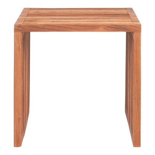 Tavolino quadrato, 40 x 40 x 40 cm, in legno di teak naturale | Collezione Pego