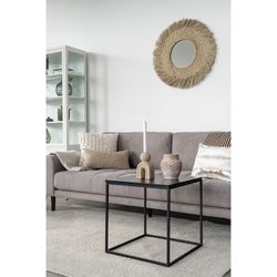 Tavolino quadrato, 45 x 45 x 45 cm, in legno e acciaio nero | Collezione Vita