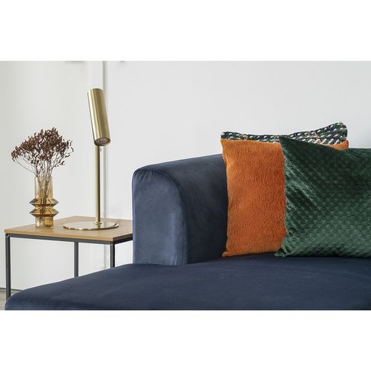 Tavolino quadrato, 45 x 45 x 45 cm, in legno e acciaio in rovere e nero | Collezione Vita
